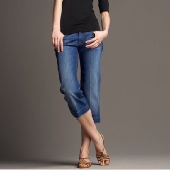 7 for all mankind cropped jeans